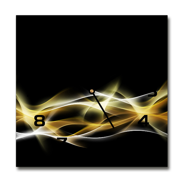Wanduhr quadratisch Abstraktion des Lichts