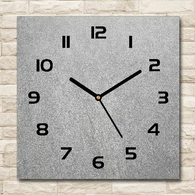 Wanduhr quadratisch Graue Wand
