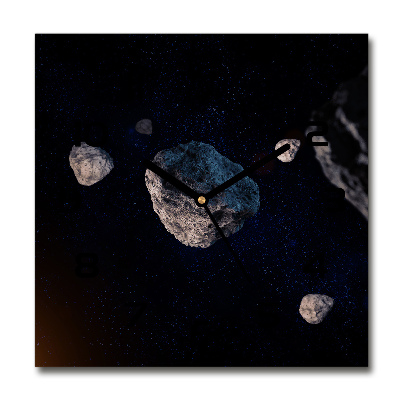 Wanduhr quadratisch Meteore