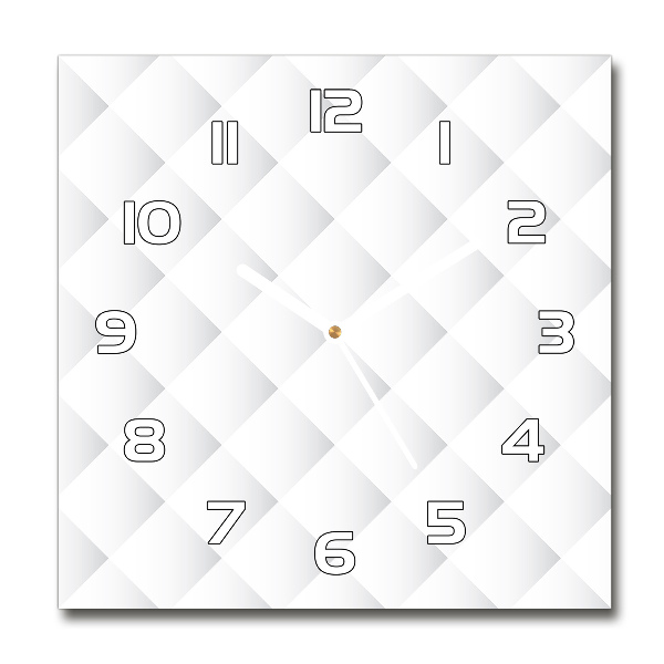 Wanduhr modern quadratisch Quadratischer Hintergrund