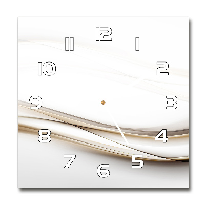 Wanduhr quadratisch Abstrakte Wellen