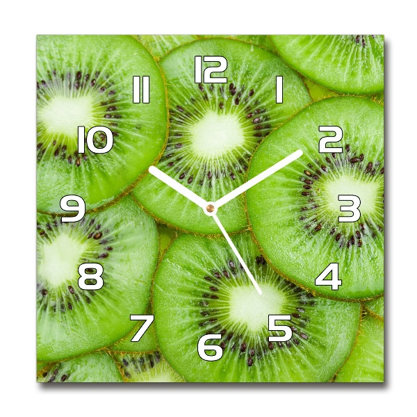 Wanduhr quadratisch Kiwi