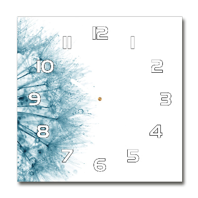 Wanduhr quadratisch Löwenzahn