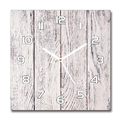 Wanduhr modern quadratisch Holzwand
