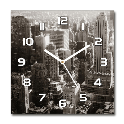 Wanduhr quadratisch New York