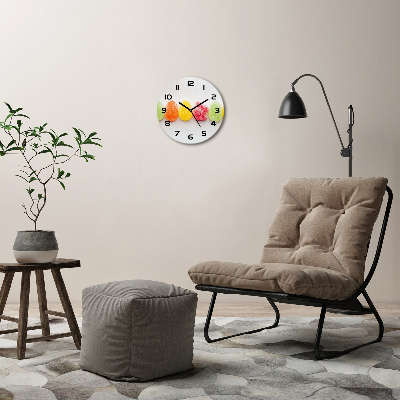 Wanduhr rund Bunte Geleebohnen