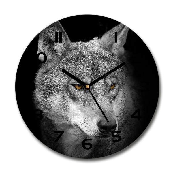 Wanduhr rund Wolf