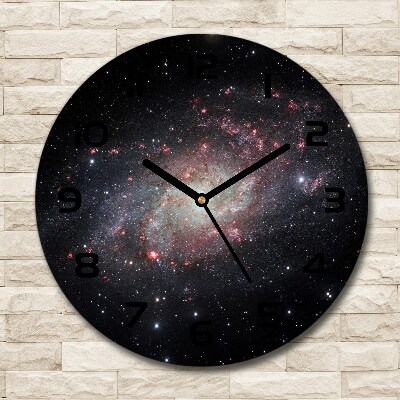 Wanduhr glas rund Nebel