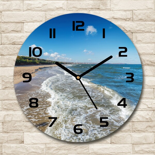 Wanduhr glas rund Ostsee