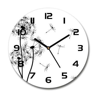 Wanduhr rund Löwenzahn