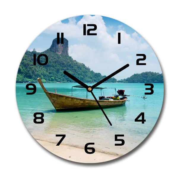 Wanduhr rund Boot
