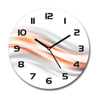 Wanduhr rund Abstrakte Wellen