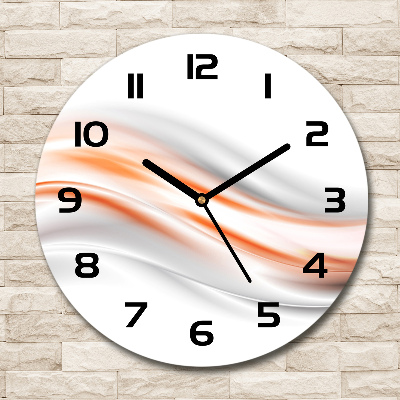 Wanduhr rund Abstrakte Wellen