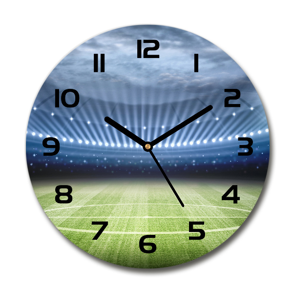 Wanduhr rund Stadion