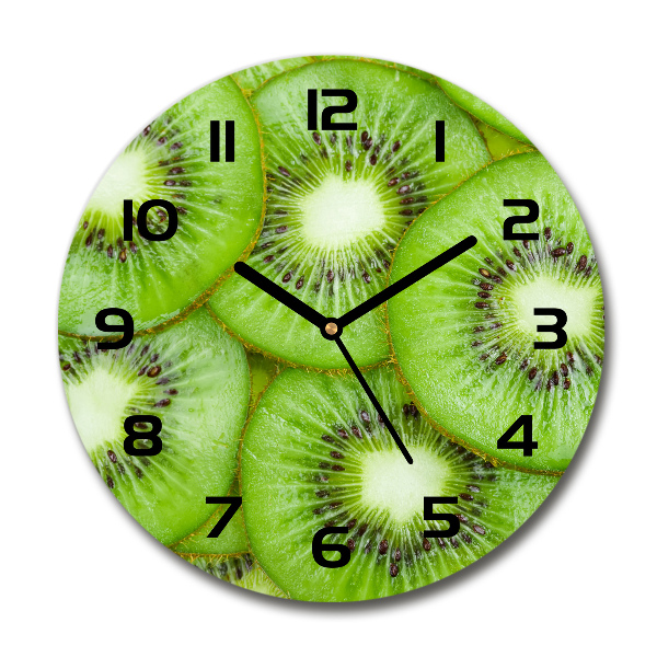Wanduhr rund Kiwi