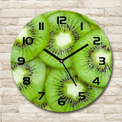 Wanduhr rund Kiwi