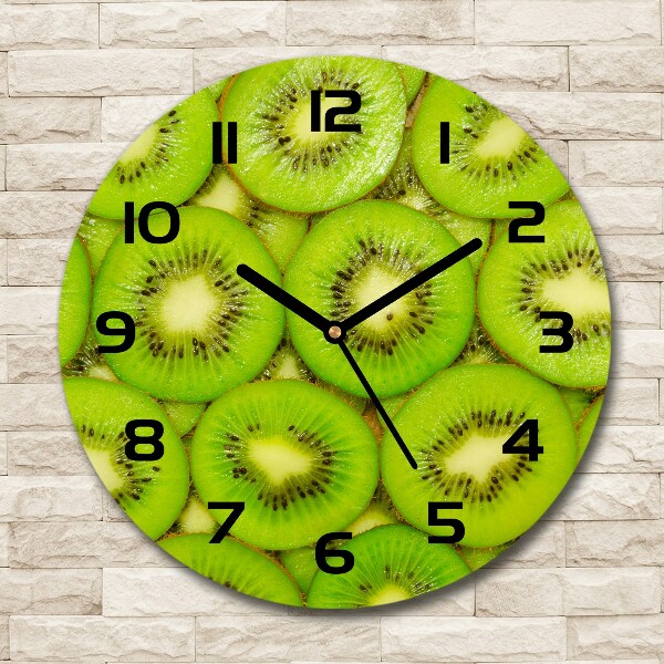 Wanduhr rund Kiwi
