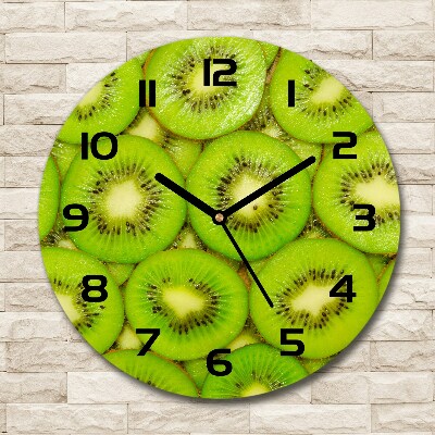 Wanduhr rund Kiwi