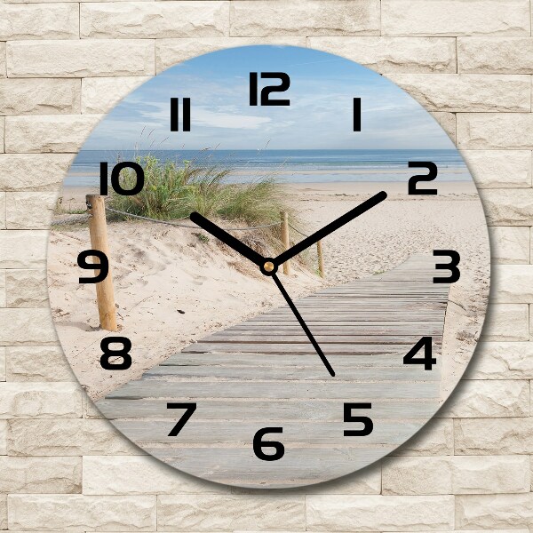 Wanduhr rund Strand