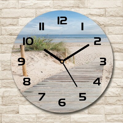 Wanduhr rund Strand