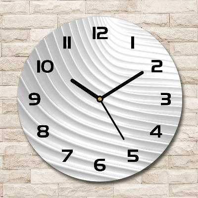 Wanduhr rund Abstrakte Linien