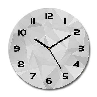Wanduhr rund Abstrakte Dreiecke