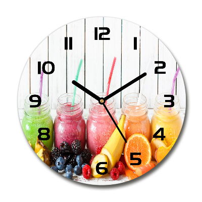 Wanduhr rund Fruchtcocktails