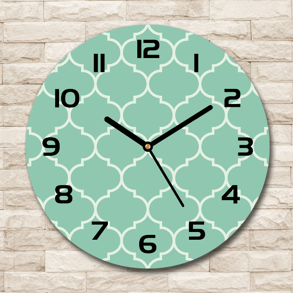 Wanduhr glas rund Marokkanischer Hintergrund