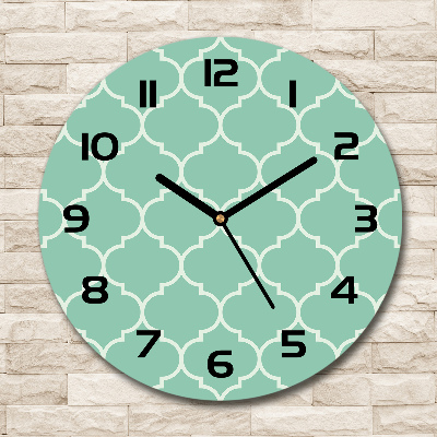 Wanduhr glas rund Marokkanischer Hintergrund