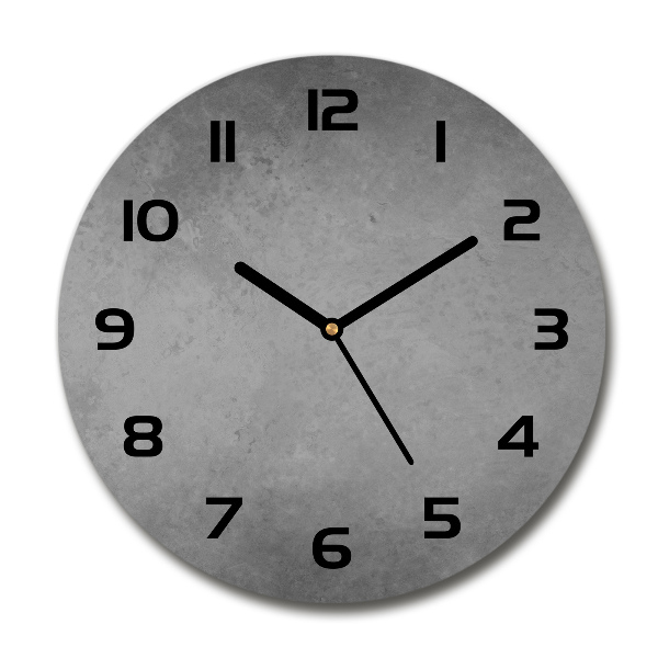 Wanduhr rund Betonhintergrund