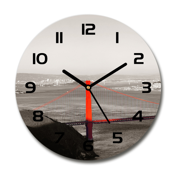 Wanduhr rund San Francisco Brücke
