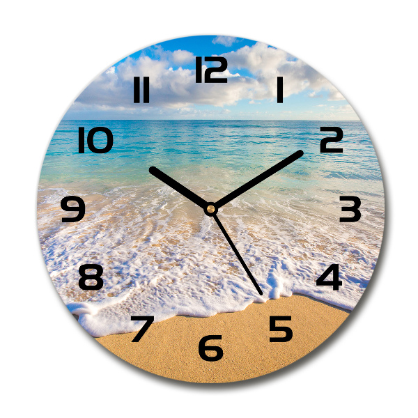 Wanduhr rund Hawaiianischer Strand