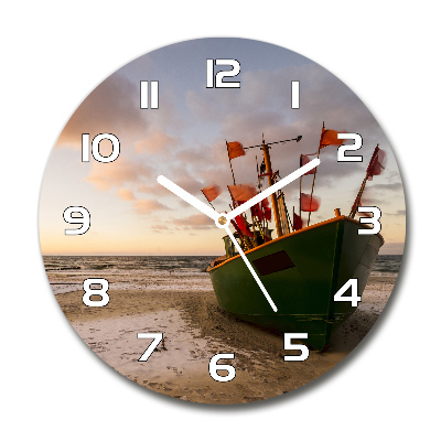 Wanduhr rund Fischerbootstrand