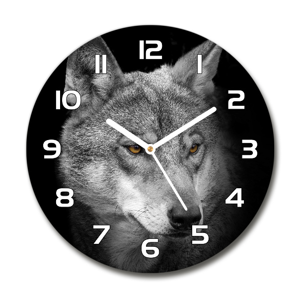 Wanduhr rund Wolf