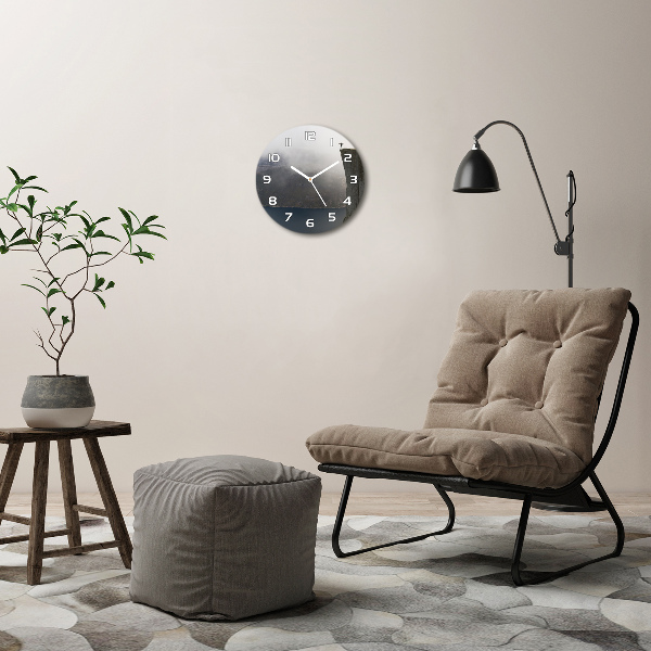 Wanduhr rund Norwegische Klippe