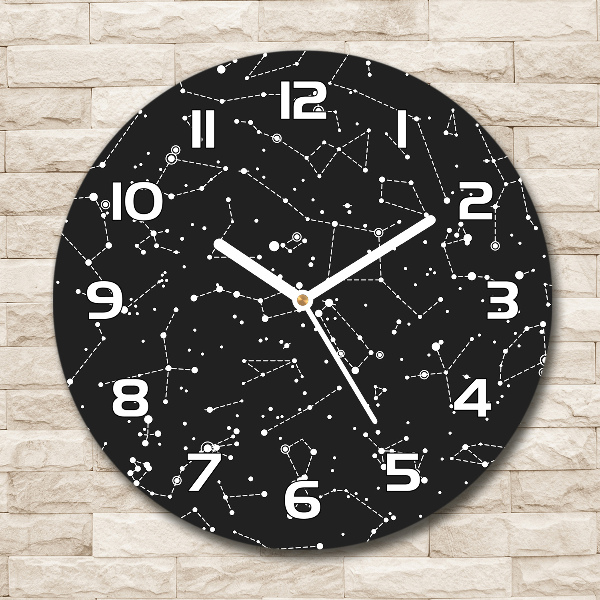 Wanduhr rund Konstellation