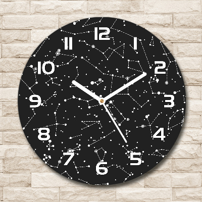 Wanduhr rund Konstellation