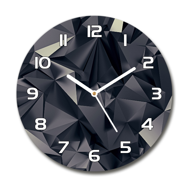 Wanduhr glas rund Abstrakter Hintergrund