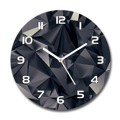 Wanduhr glas rund Abstrakter Hintergrund