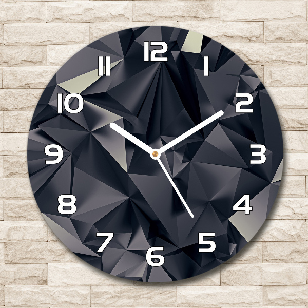 Wanduhr glas rund Abstrakter Hintergrund