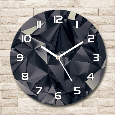 Wanduhr glas rund Abstrakter Hintergrund