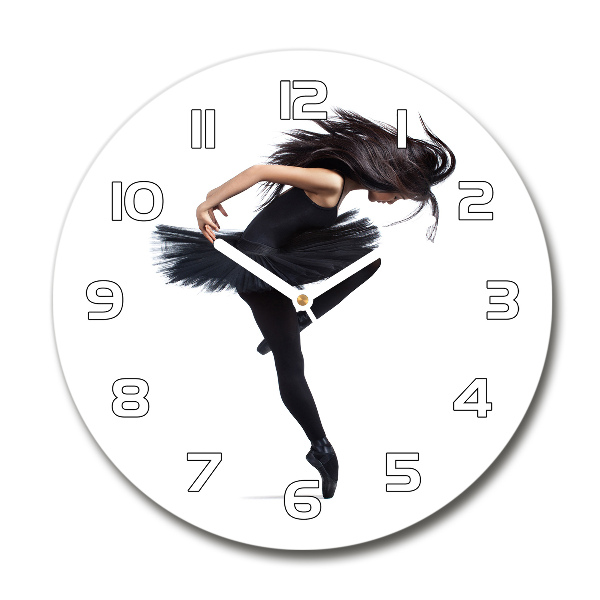 Wanduhr rund Ballerina