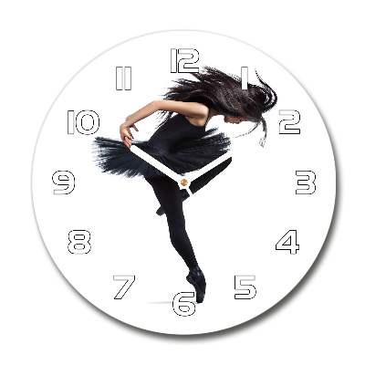 Wanduhr rund Ballerina