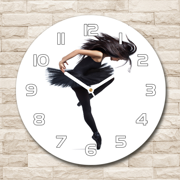 Wanduhr rund Ballerina