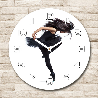 Wanduhr rund Ballerina