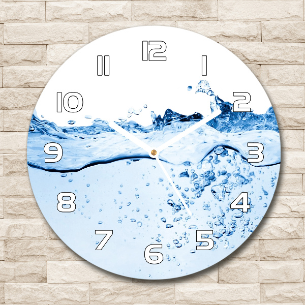 Wanduhr rund Wasser