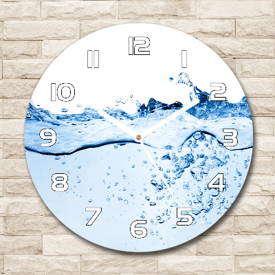 Wanduhr rund Wasser