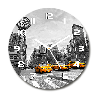 Wanduhr rund New Yorker Taxis