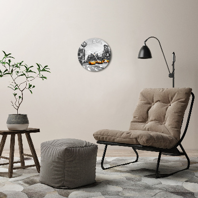 Wanduhr rund New Yorker Taxis