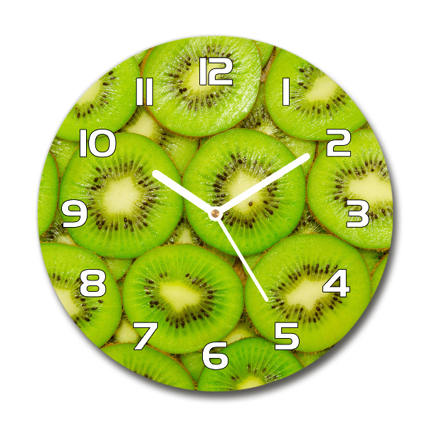 Wanduhr rund Kiwi